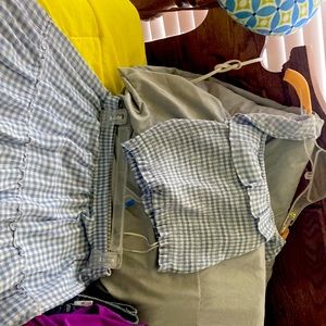 Off the shoulder shirt and skirt